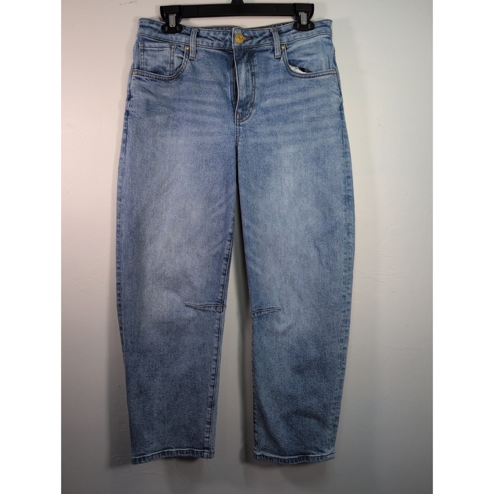 KUT From The Kloth Ashley Jeans Women's 6 Medium Wash High Rise Slouchy Barrel